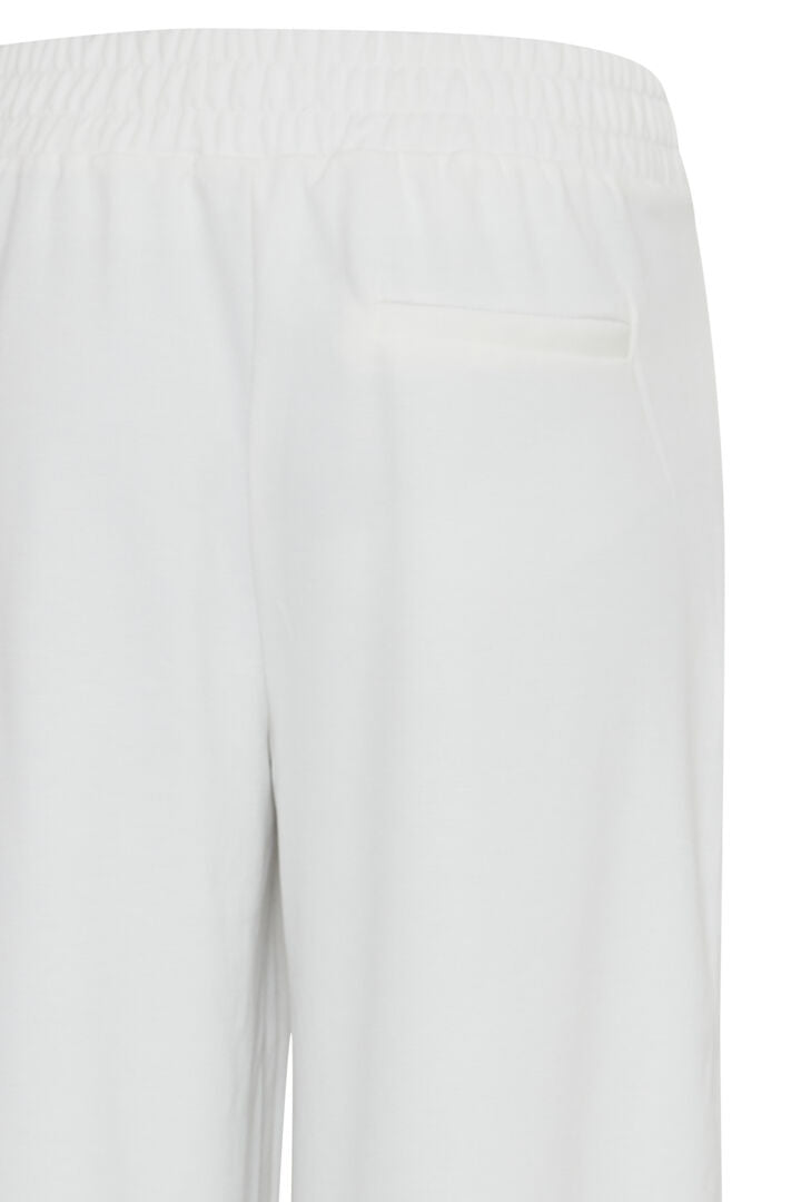 Ichi Kate Sus Long Wide Trouser in Cloud Dancer - 20118337