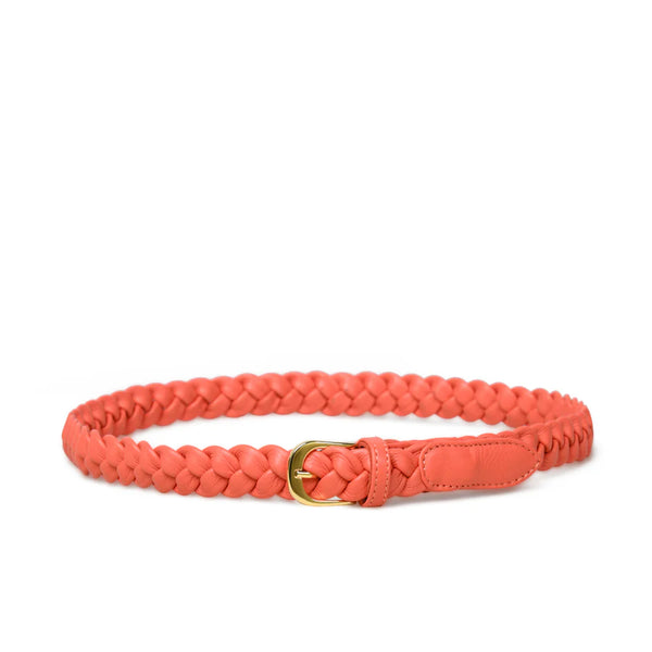 bell & fox arya woven leather belt coral evalucia boutique perth scotland