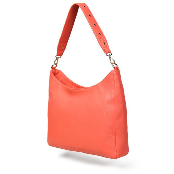 bell & Fox asam crossbody bag in coral leather evalucia boutique perth scoltand