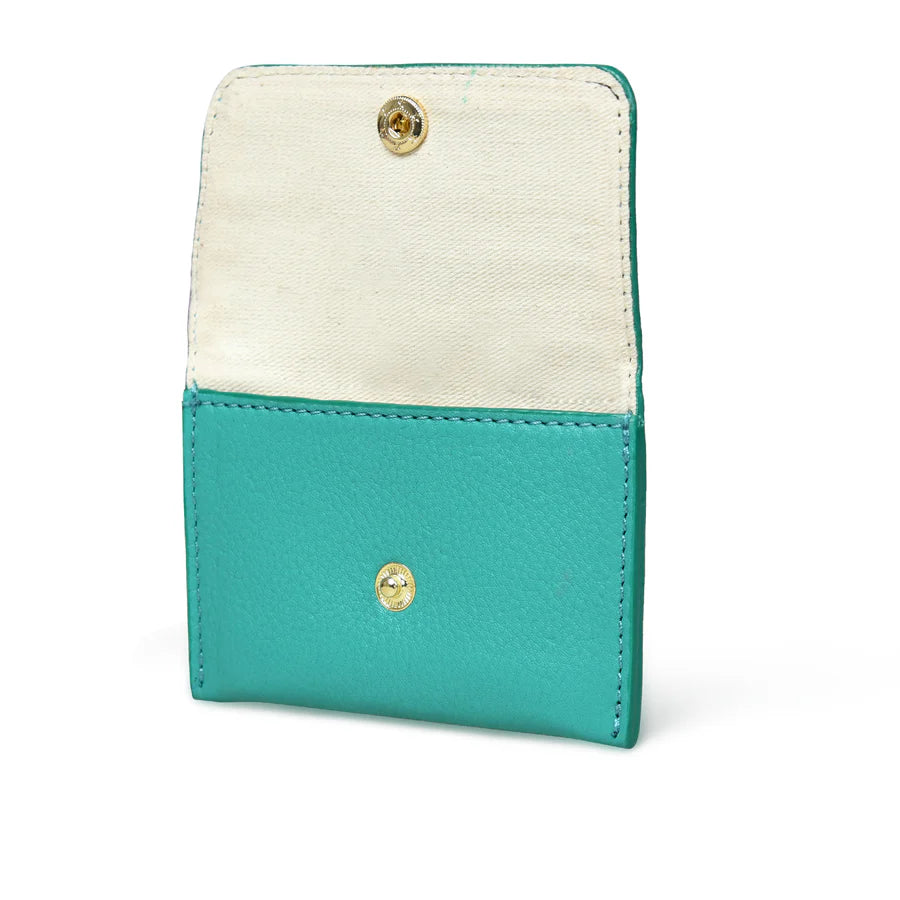 Bell & Fox Ellie Popper Card Holder Purse-Teal