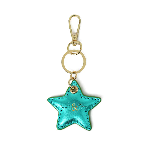 bell & fox stella star keyring emerald metallic evalucia boutique perth scotland