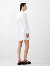 French Connection Alissa Shirt Dress-Linen White-71RZJ
