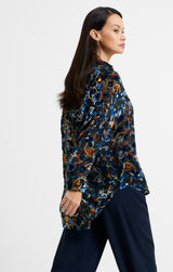 French Connection Avery Burnout Popover Shirt-72VCM