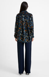 French Connection Avery Burnout Popover Shirt-72VCM