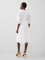 French Connection Broderie Anglaise Dress-Linen White-71WDY