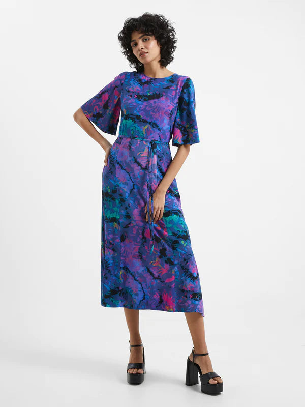 french connection purple dress French Connection Enora Ruched Mini Dress, 6 / Purple