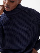 French Connection Keya Popcorn Mozart Jumper-Marine-78LZI
