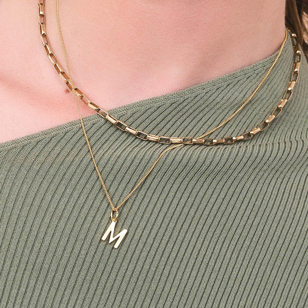 Rachel Jackson Initial Necklace Gold