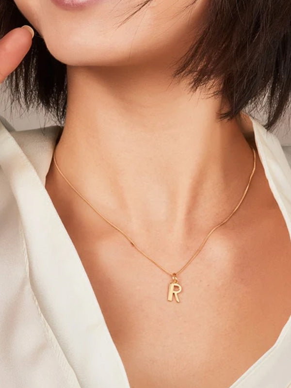 Rachel Jackson Initial Necklace Gold