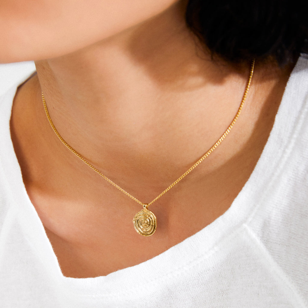PILGRIM - AIR Coin Necklace Gold Plated