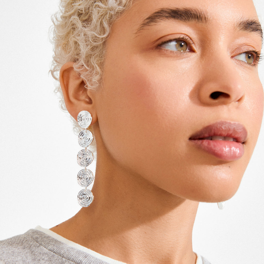 PILGRIM - AIR Earrings Silver Plated