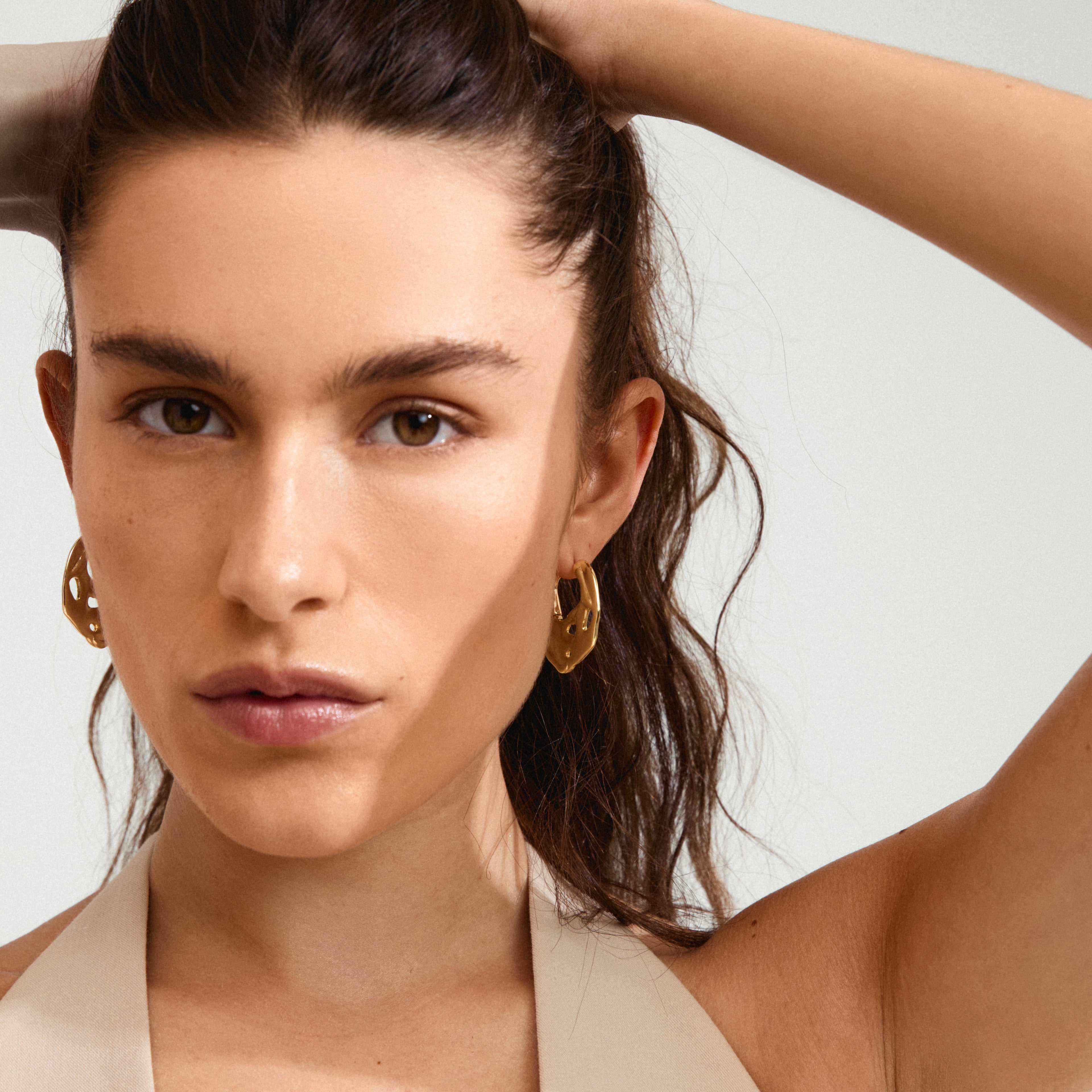 PILGRIM - Dawn Hoop Earrings Gold-plated - 12251202