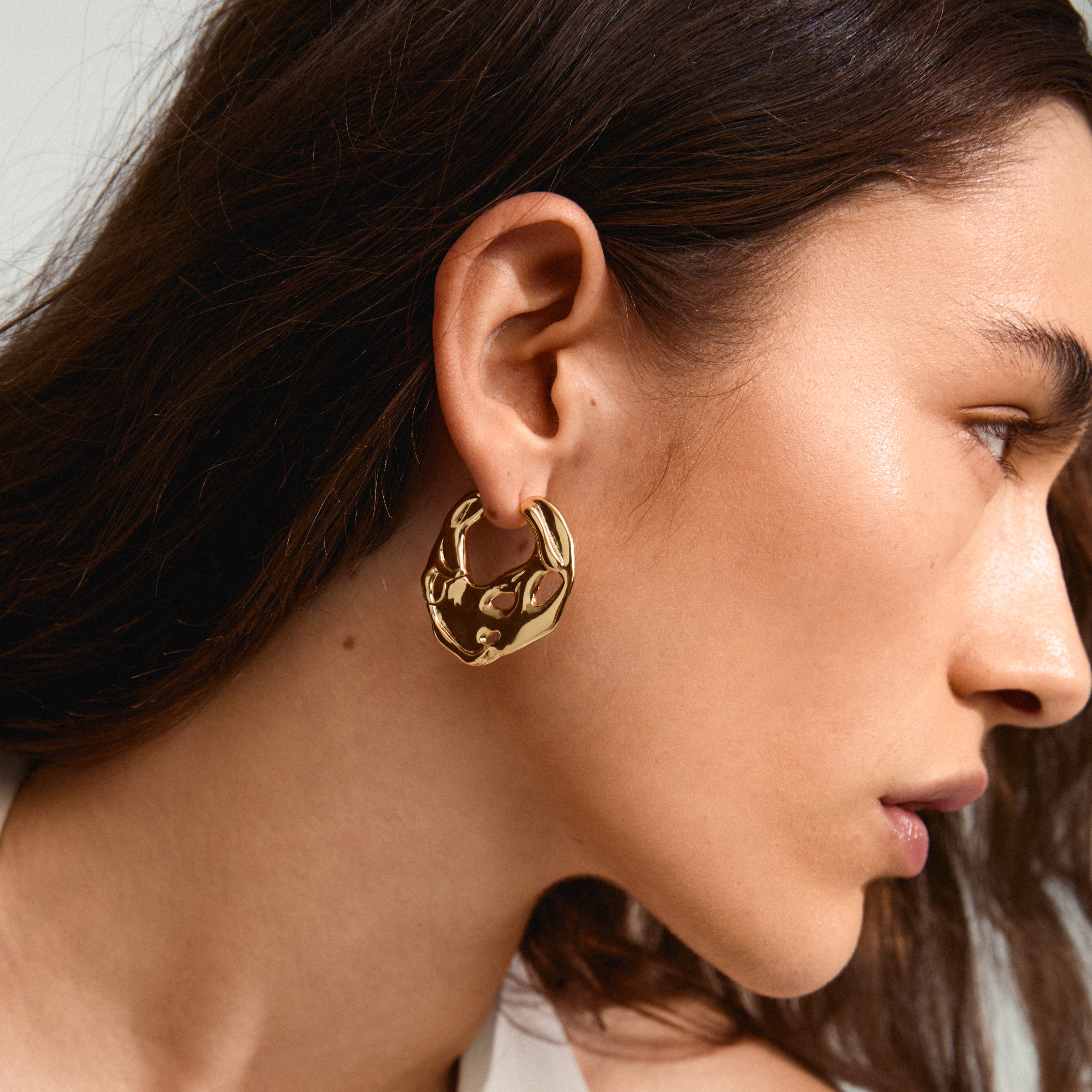 PILGRIM - Dawn Hoop Earrings Gold-plated - 12251202