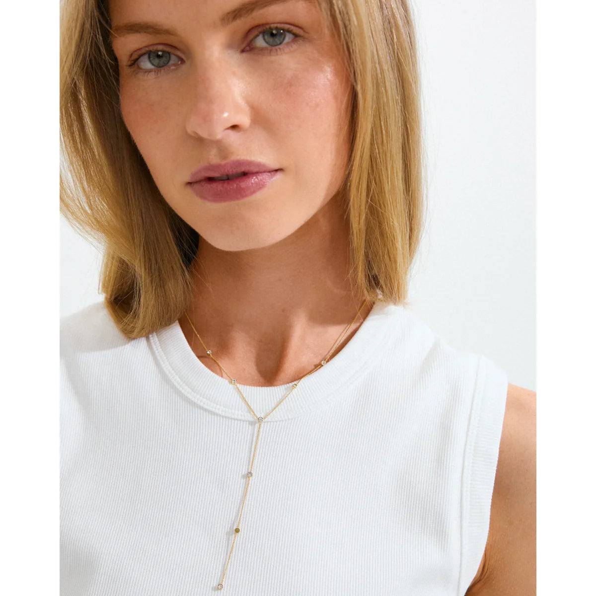 PILGRIM - ROOT Y Gold Plated Necklace