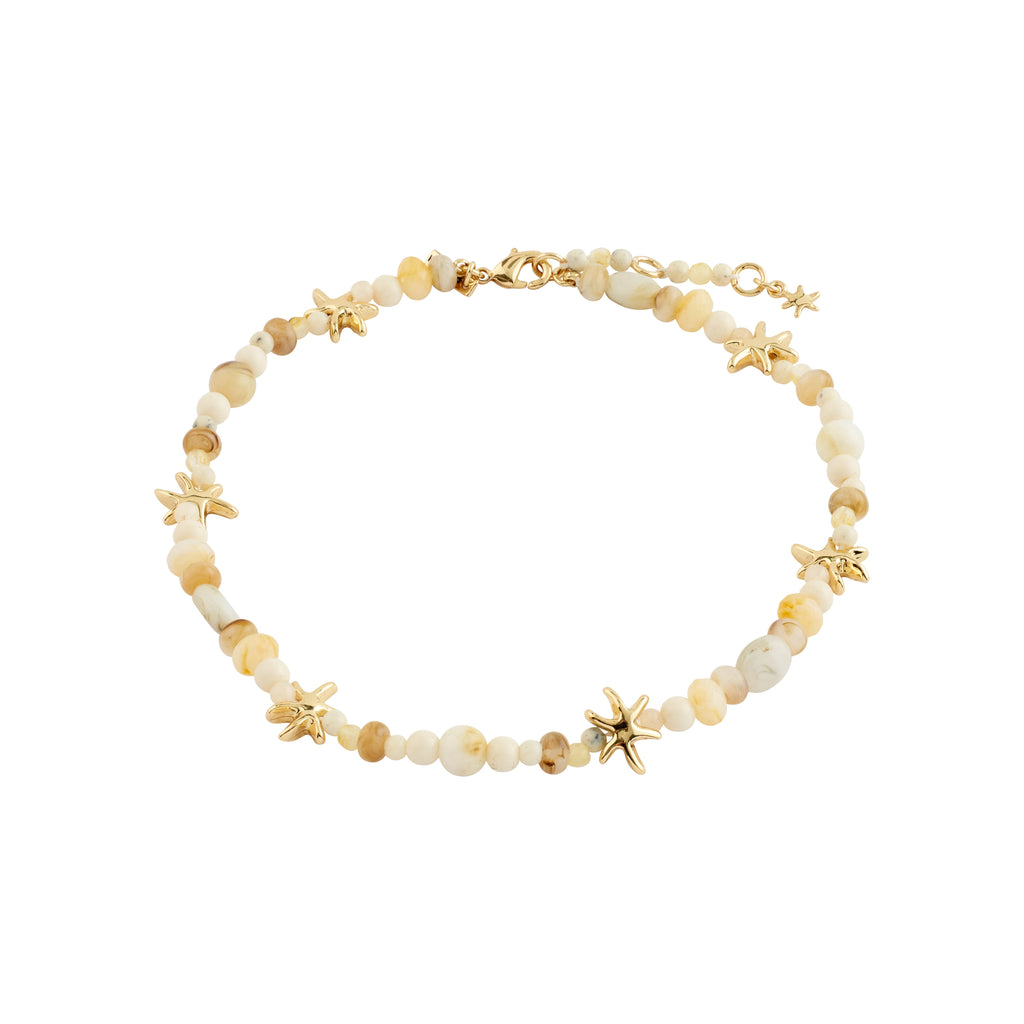 PILGRIM PRISM Ankle Chain - White Gold Plated