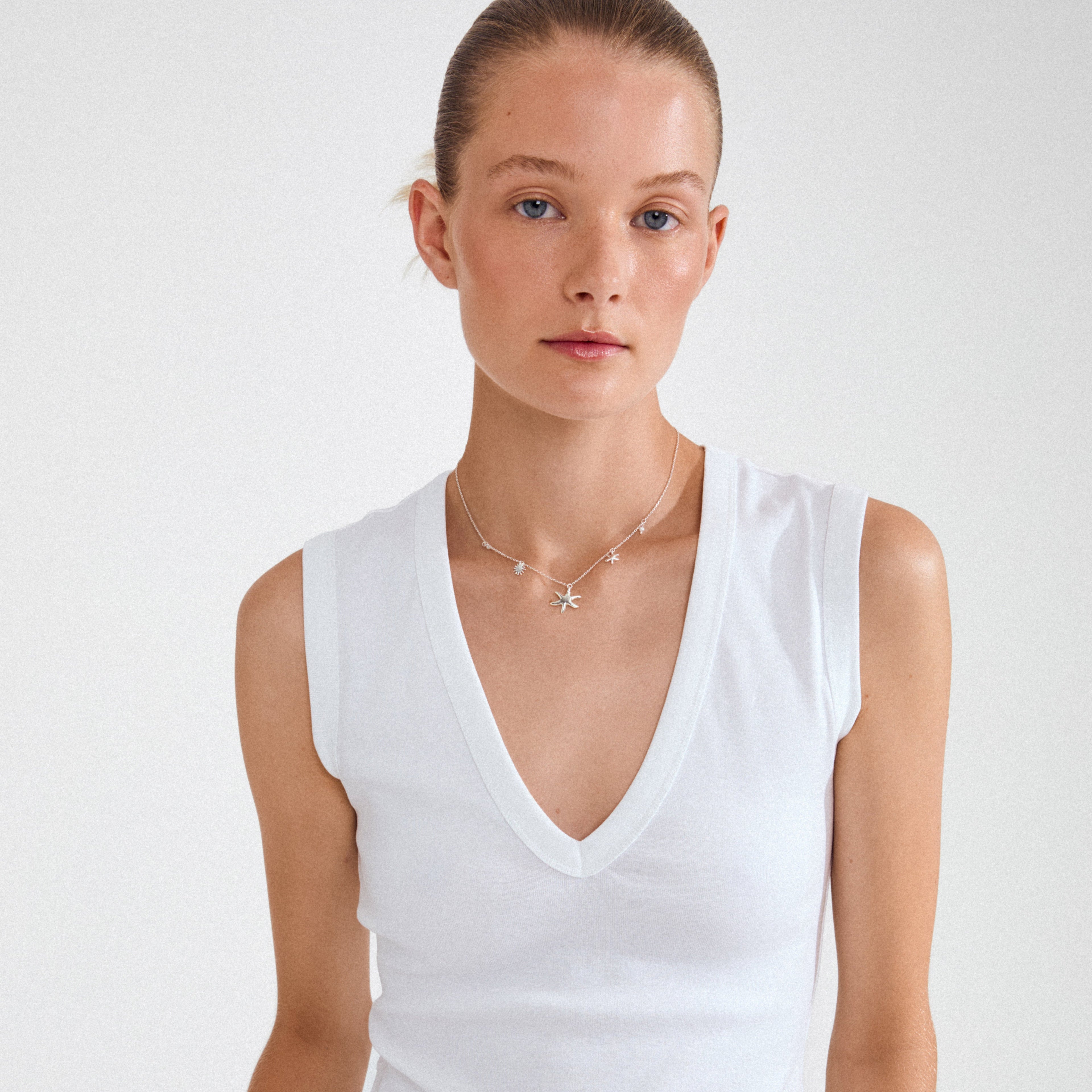 PILGRIM PRISM Necklace - Silver Plated