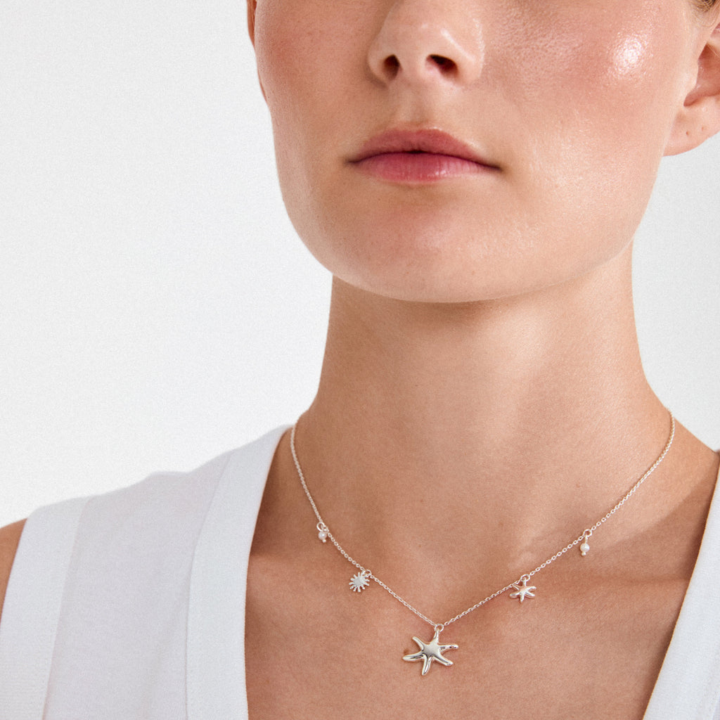 PILGRIM PRISM Necklace - Silver Plated