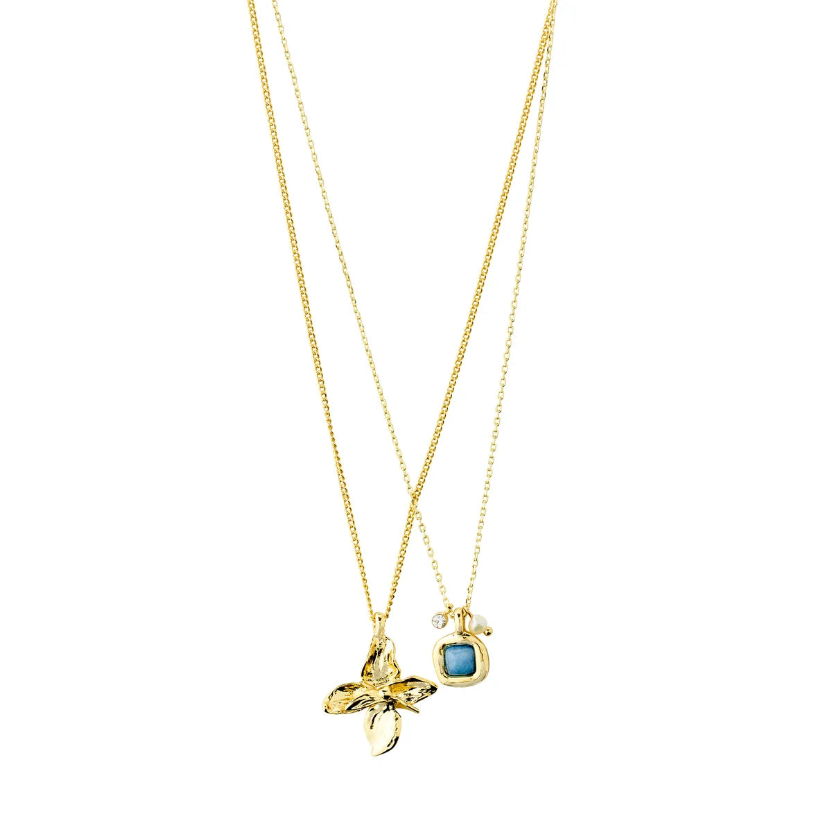 PILGRIM - TRACE Gold Plated Necklace Set