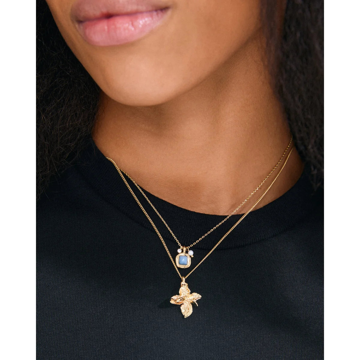 PILGRIM - TRACE Gold Plated Necklace Set
