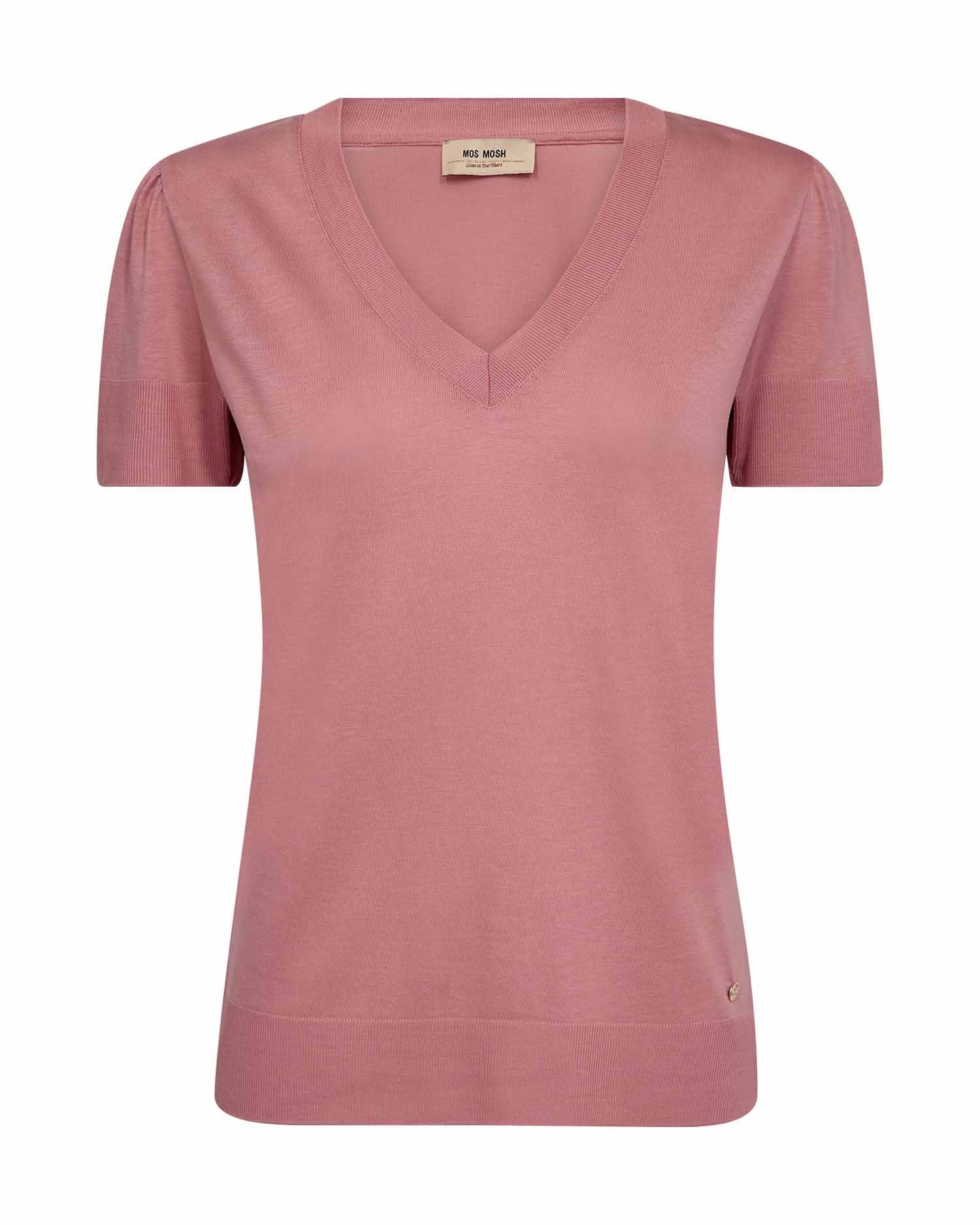 Mos Mosh Sink T-Shirt in Dusty Rose - 161010