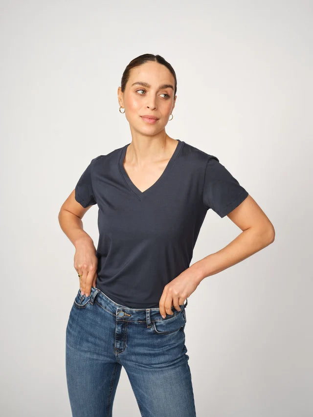 Mos Mosh Dala V Neck Short Sleeve Tee