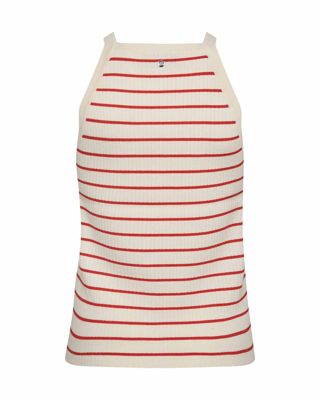 Mos Mosh Imanja Caliz Stripe Knit Top in Spicy Orange