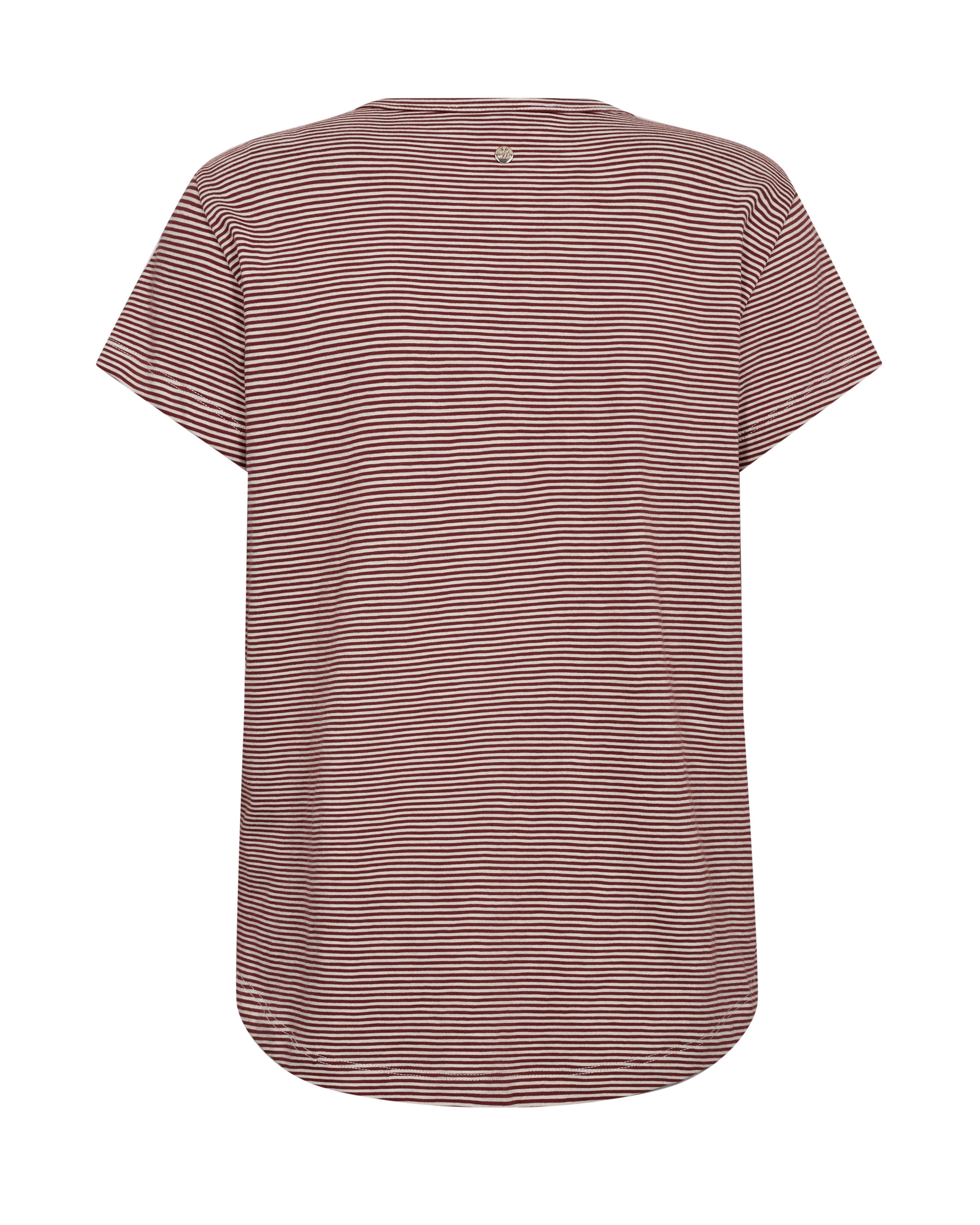 Mos Mosh Camp Stripe Tee in Cowhide