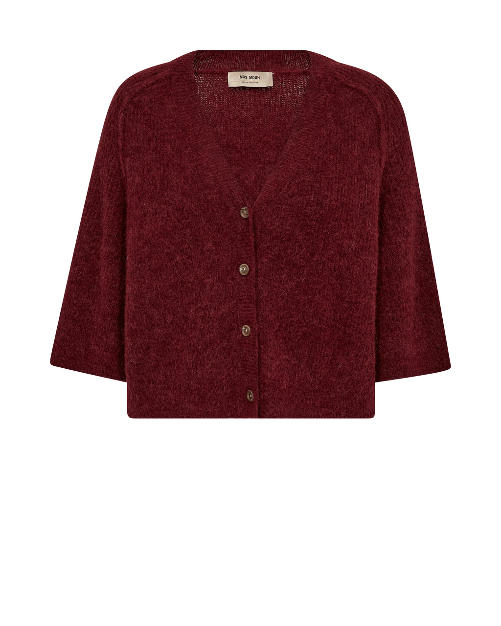 Mos Mosh - Thora Lizet Knit Cardigan in Cabernet