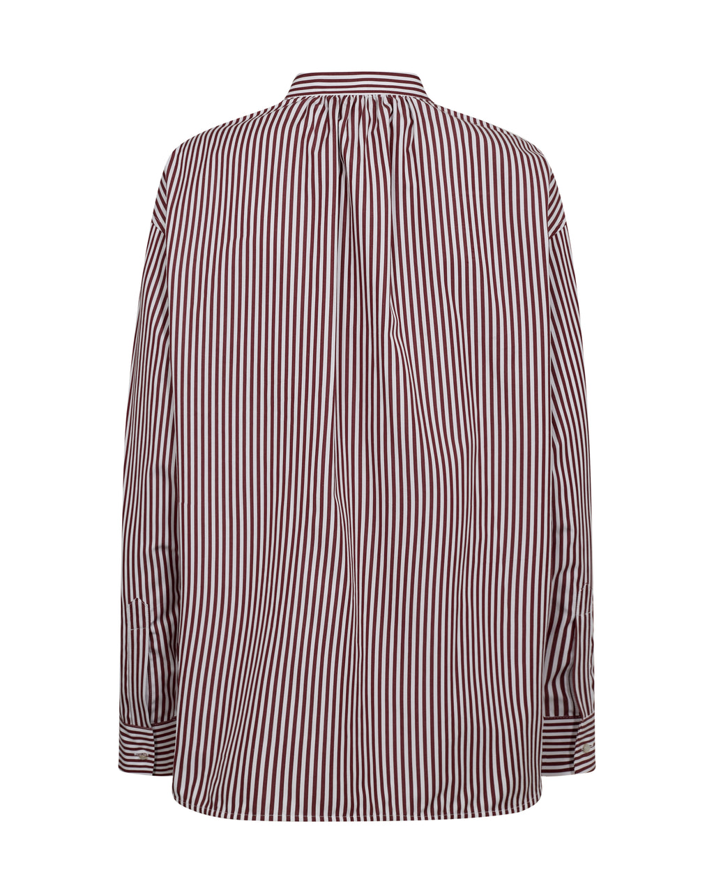 Mos Mosh - Karis Slim Stripe Shirt in Cabernet