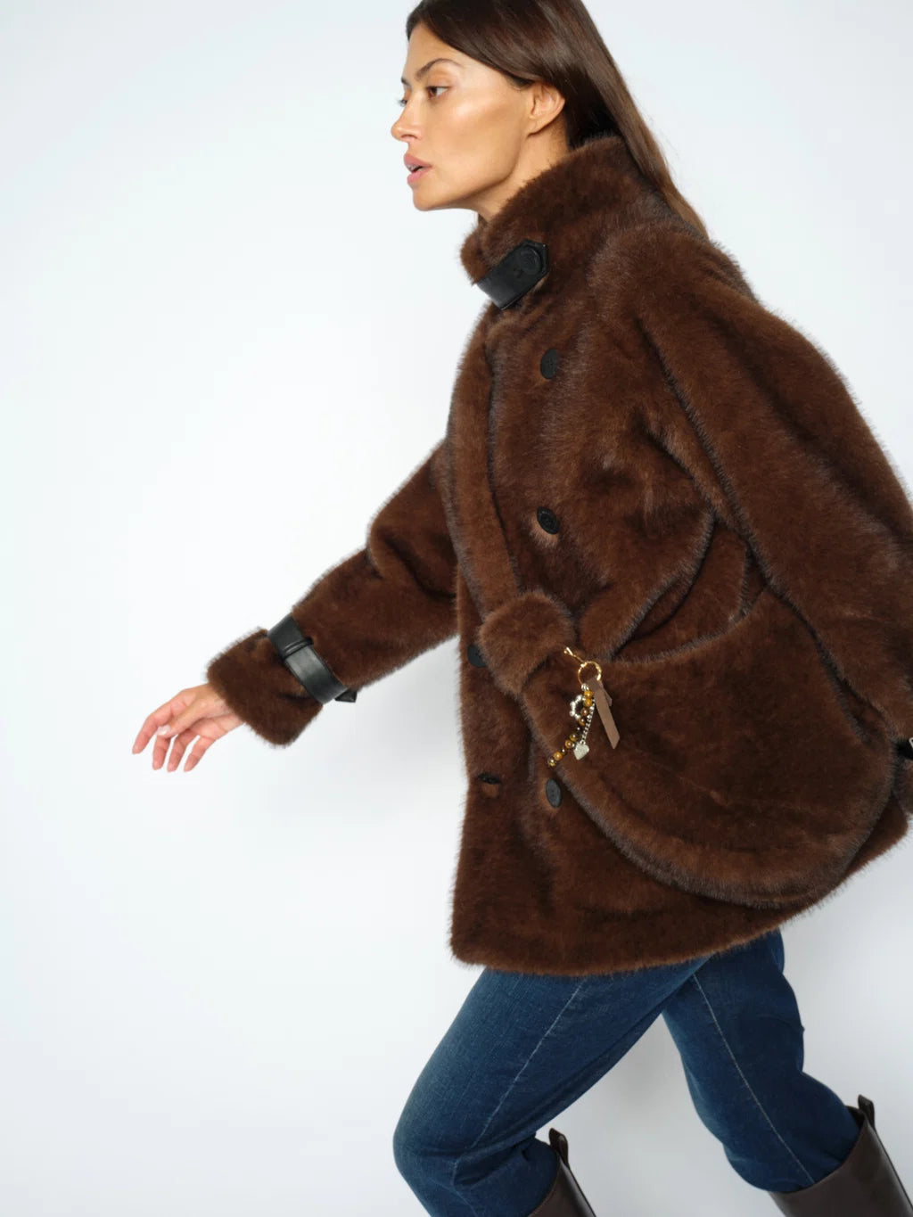 Mos Mosh Cia Faux Fur Bag