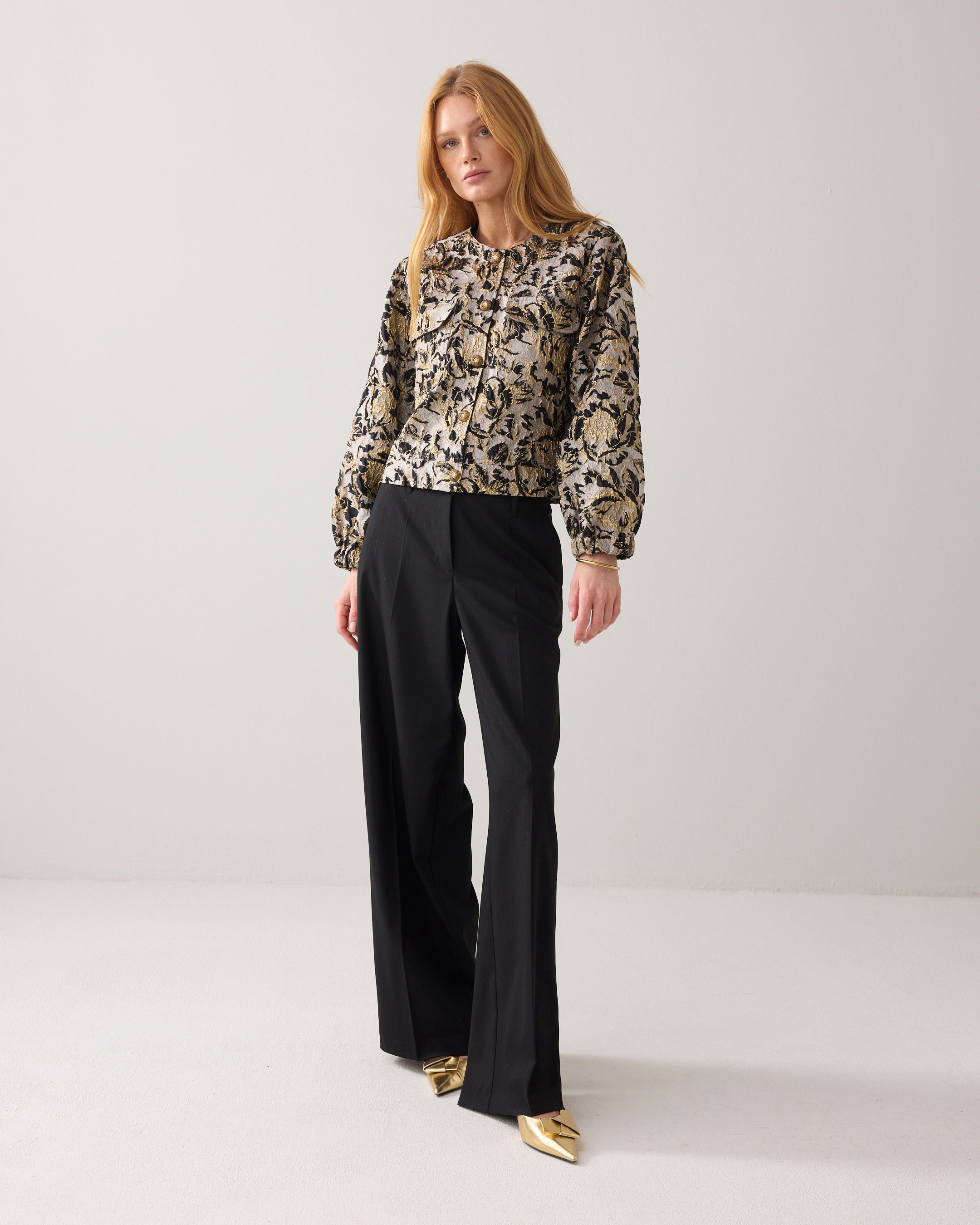 Summum Woman Jacket Bomber Jacquard in Black - 1s1250-12317