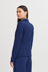 Ichi Kate Blazer in Medieval Blue - 20102801