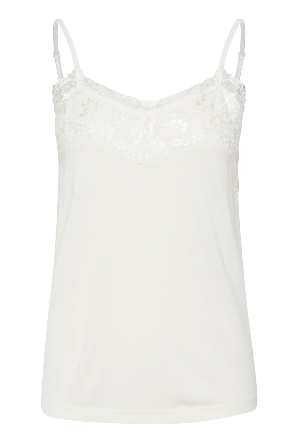 Ichi Like Cami Lace detail cloud dancer- 20106355