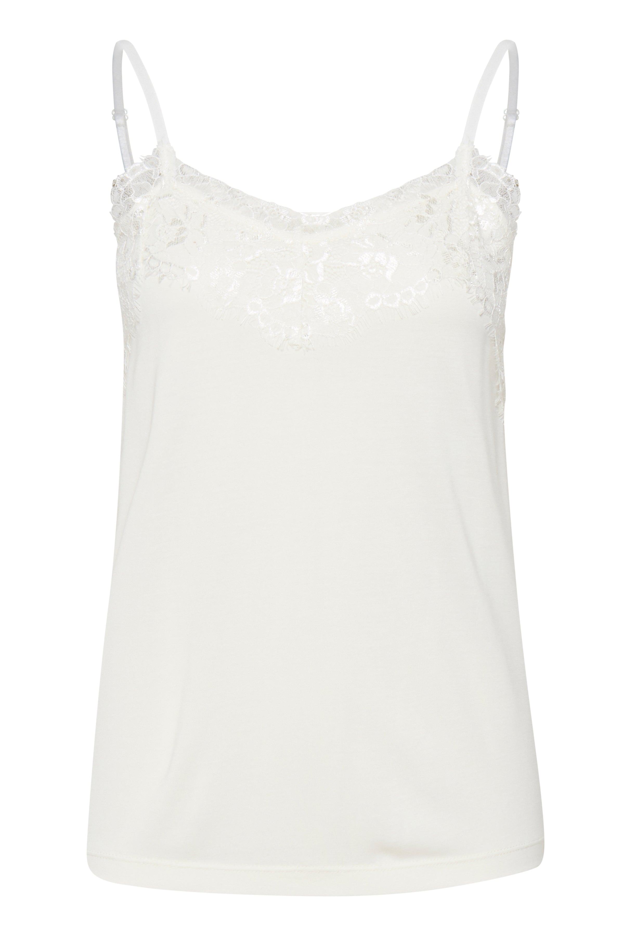Ichi Like Cami Lace detail cloud dancer- 20106355