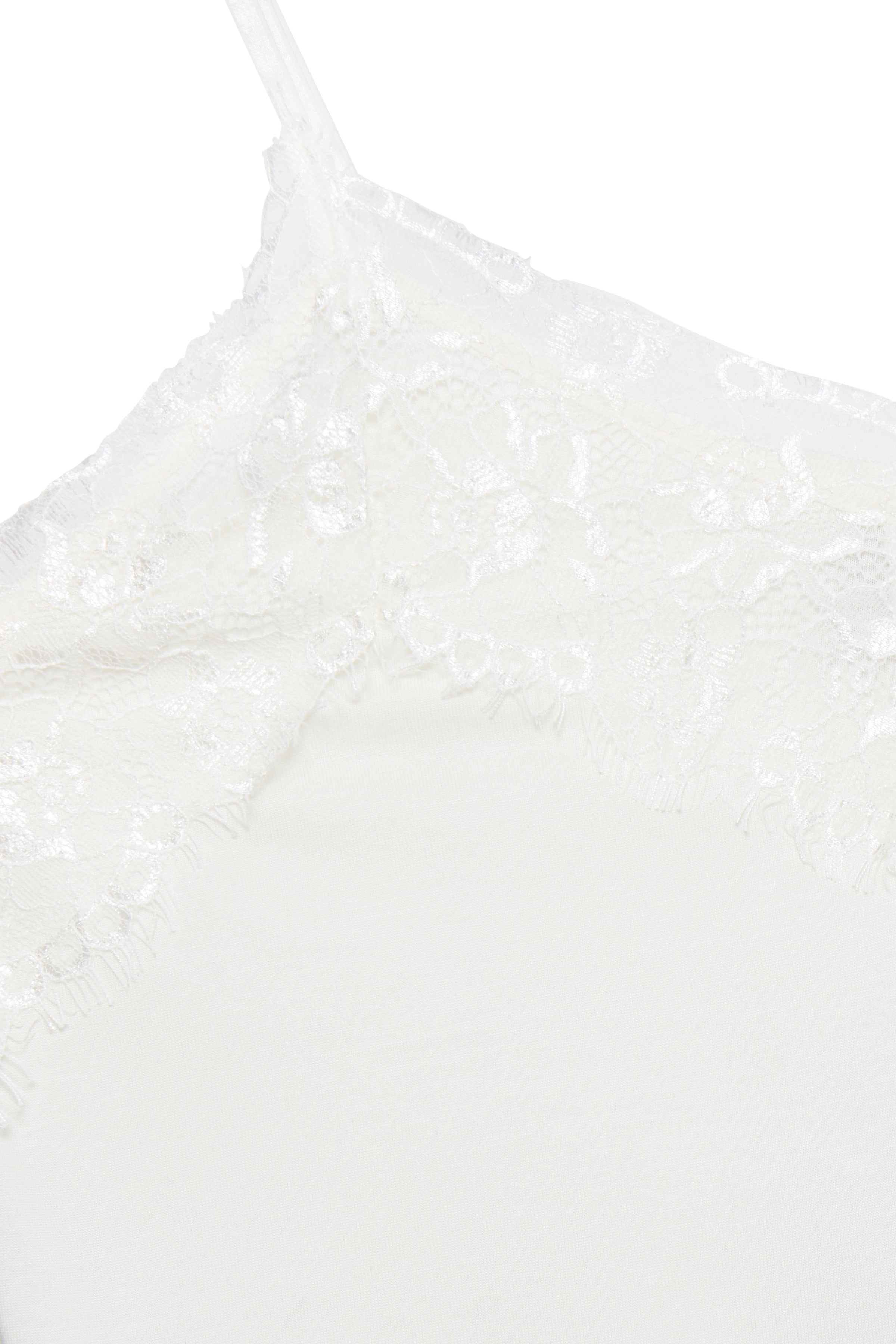 Ichi Like Cami Lace detail cloud dancer- 20106355