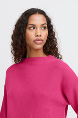 Ichi Boston Jumper in Pink Yarrow - 20122482