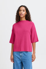 Ichi Boston Jumper in Pink Yarrow - 20122482