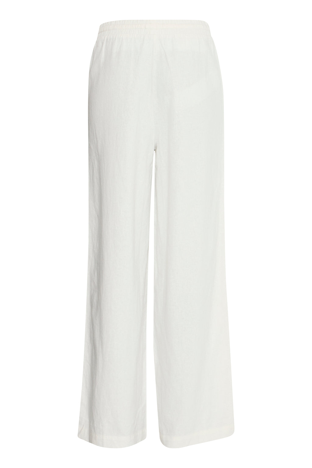 Ichi Linno Pants in Cloud Dancer White - 20122911