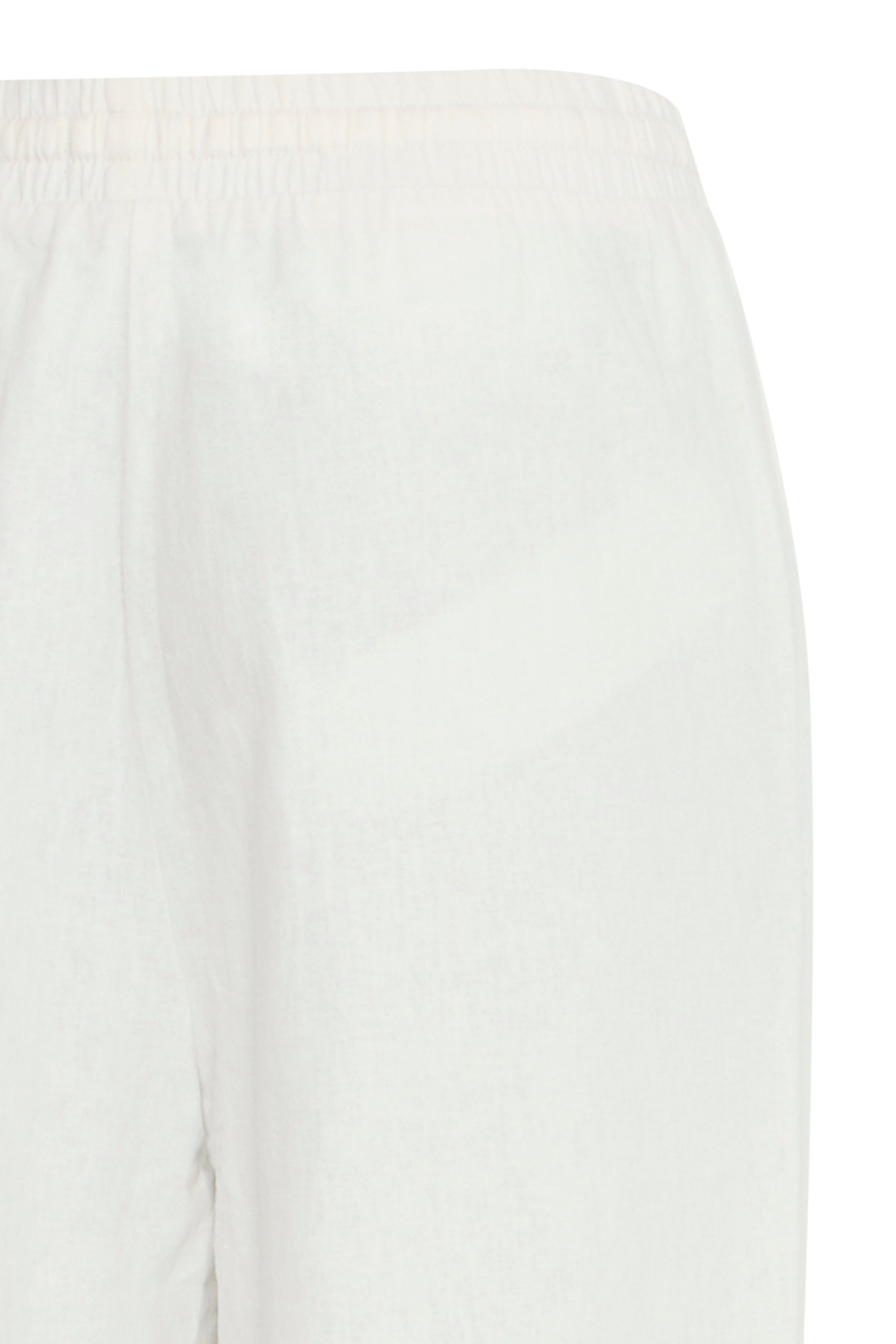 Ichi Linno Pants in Cloud Dancer White - 20122911