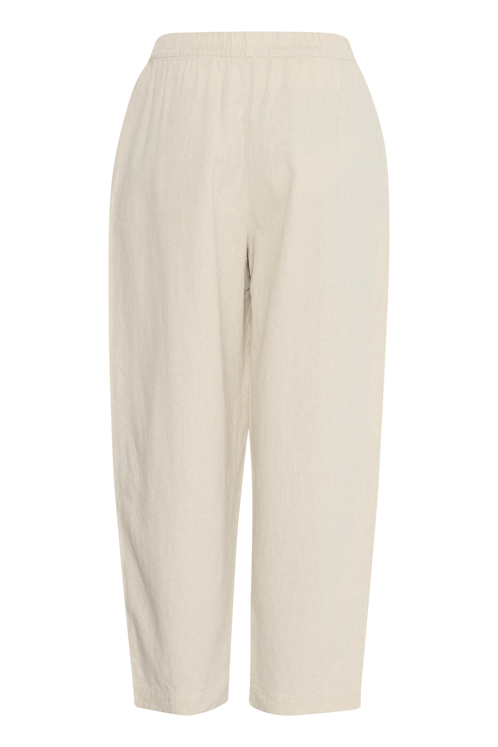 Ichi Linno Barrel Pants in Natural Ecru - 20122912