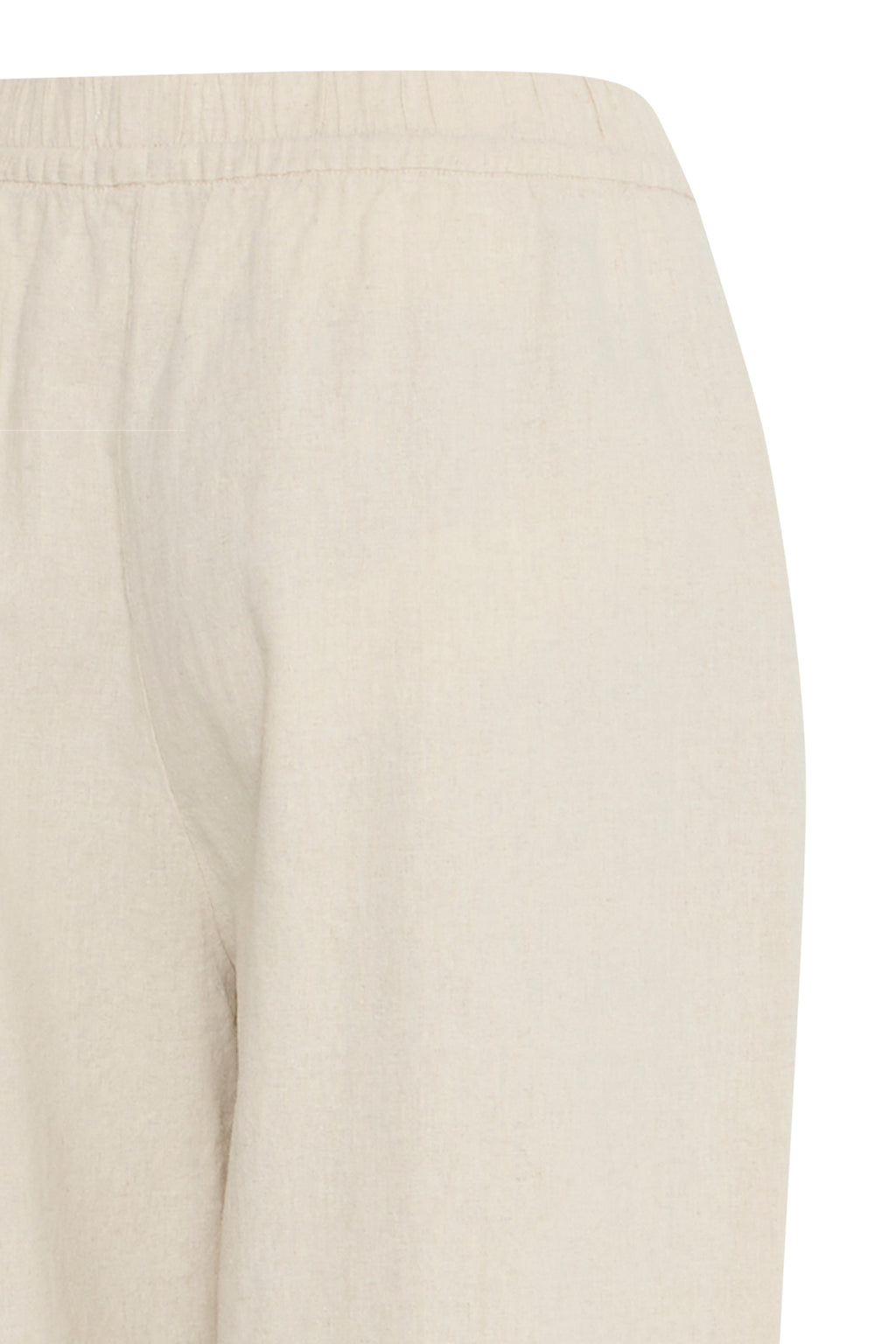 Ichi Linno Barrel Pants in Natural Ecru - 20122912