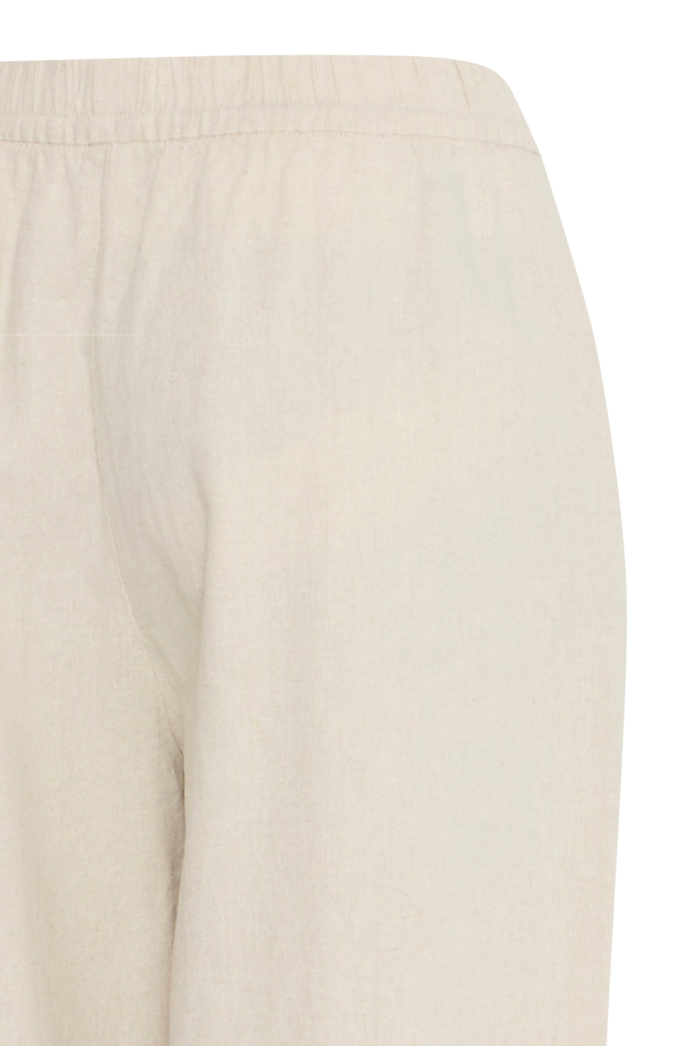 Ichi Linno Barrel Pants in Natural Ecru - 20122912