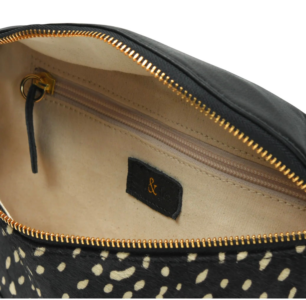 Bell & Fox Liberty Crossbody Bag in black & white