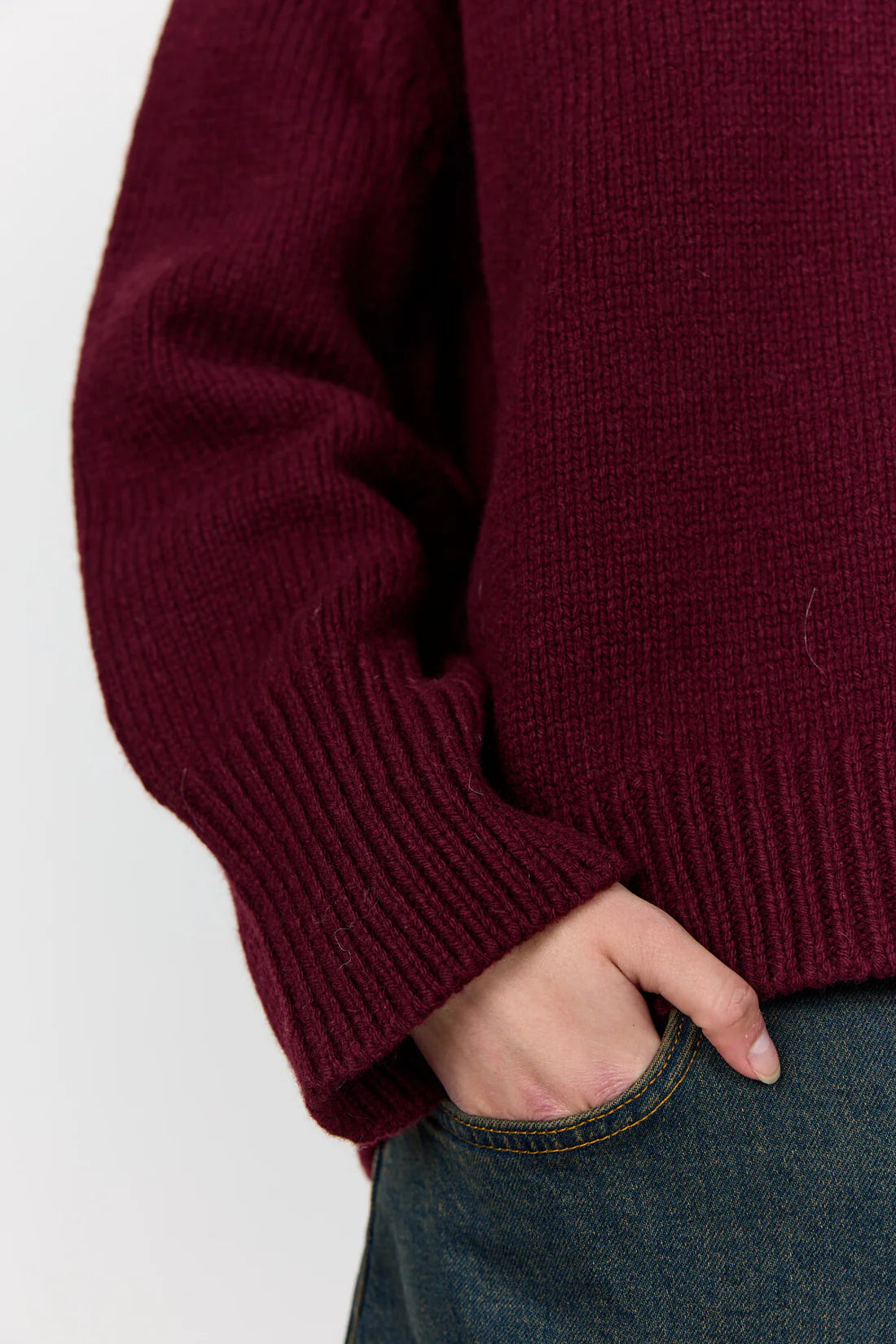 Levete Room Perle Cashmere Knit in Bordeaux - 301428
