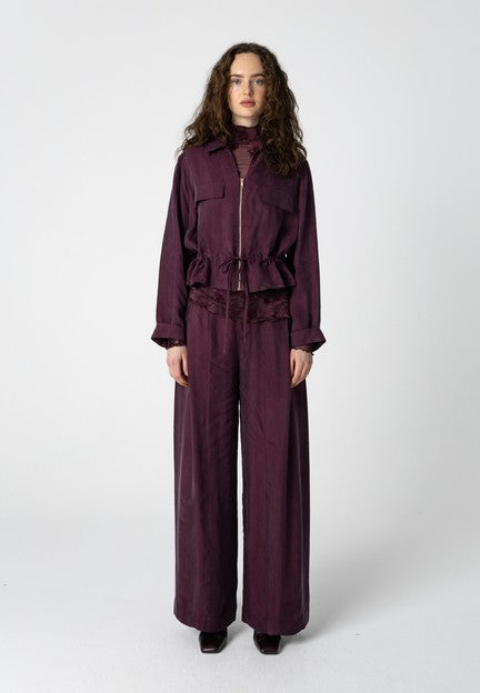 Coster Copenhagen Shirt With Drawstring in Bordeaux