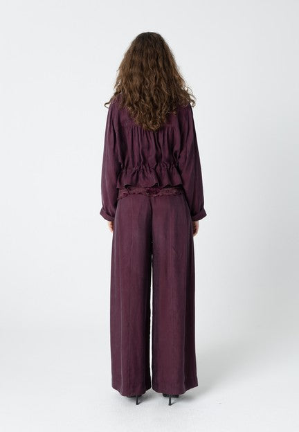 Coster Copenhagen Shirt With Drawstring in Bordeaux