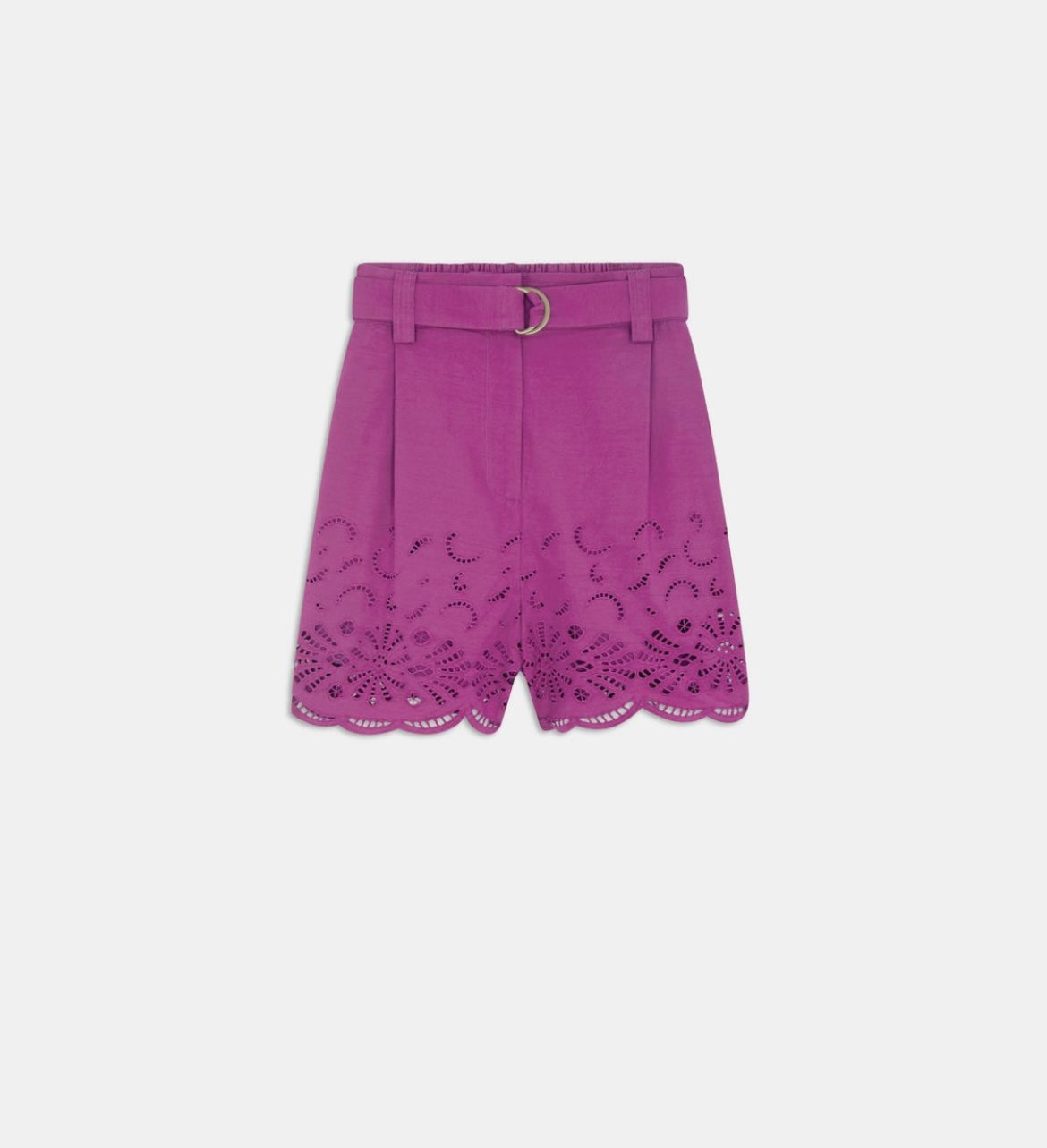 Suncoo Paris Bianco Shorts in Framboise - S26C06030