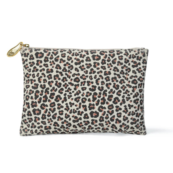 Bell & Fox Lily Pouch in Leopard Print Canvas