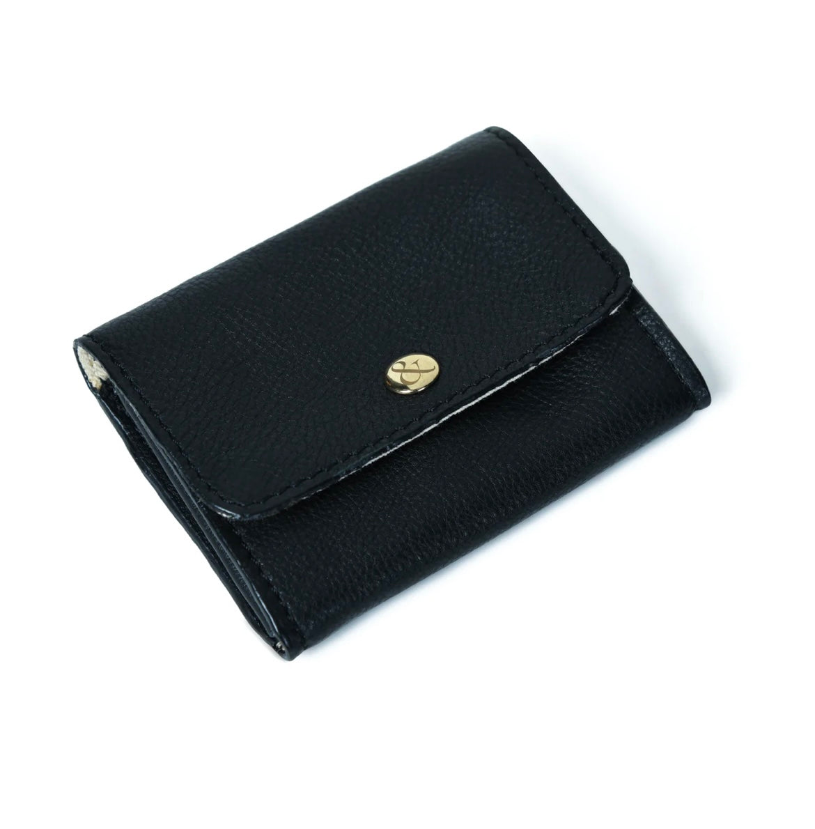 Bell & Fox-Amelie popper card holder purse with zip in black