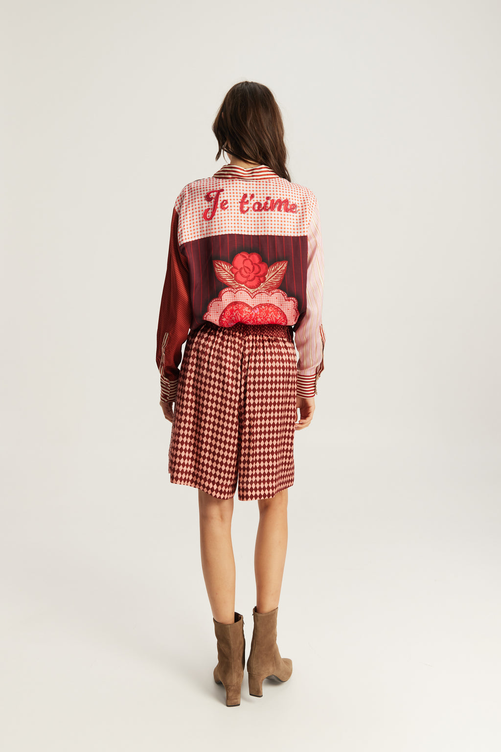 Me369 Isabel Printed Shirt in Red Aura